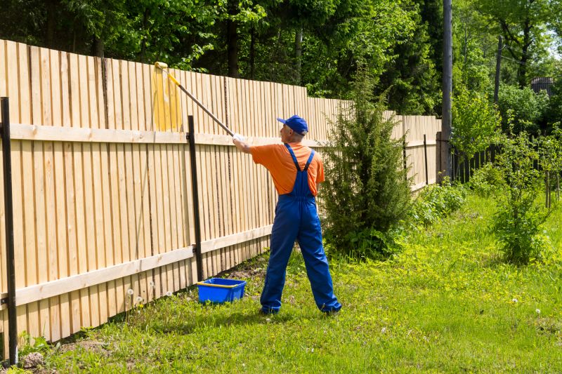 Galvanized Fence Painting